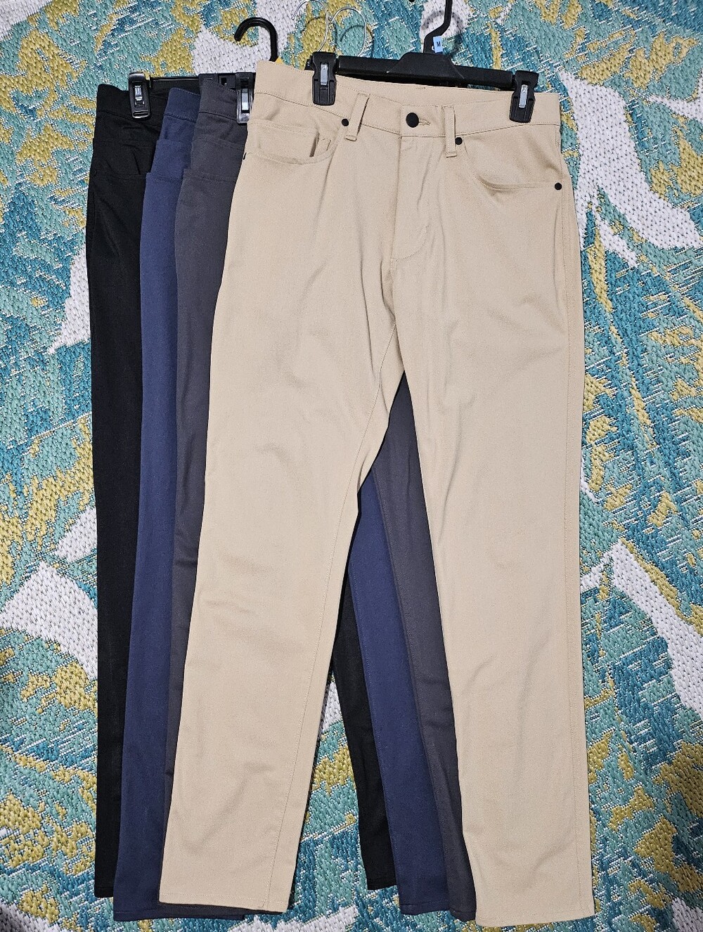 STYLUS Men’s Tech Pants - Khaki, Gray, Blue, Black